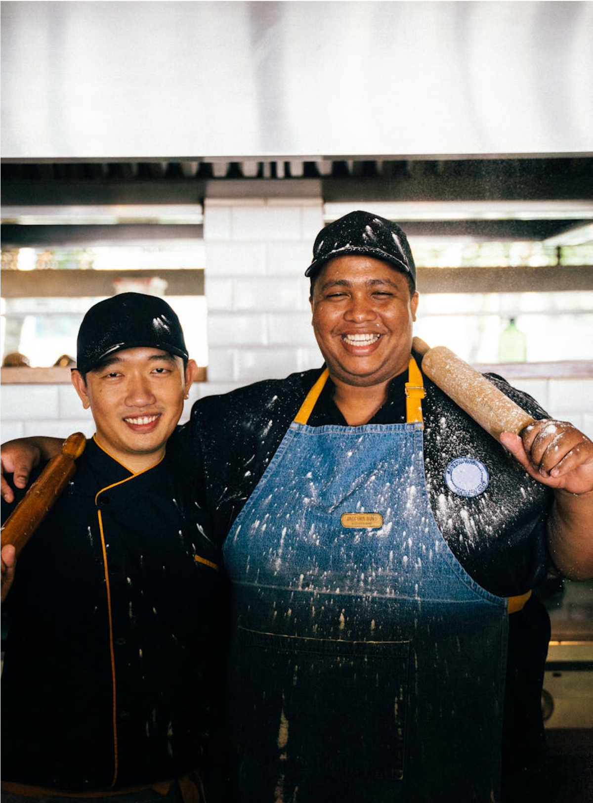 Two chefs in kitchen